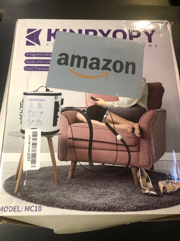 Photo 1 of Cold Therapy Machine with Programmable Timer, Portable Ice Machine for Knee After Surgery, Knee Replacement Recovery System, Cryotherapy Pain Relief w/Compression Pad