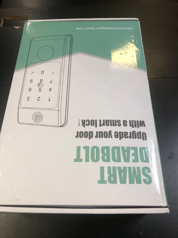 Photo 1 of CINOP Smart Locks for Front Door with Handle Set, App Control, WiFi Front Door Lock Touchscreen keypad, Keyless Entry Door Lock Fingerprint Deadbolt, Auto Lock (Black)