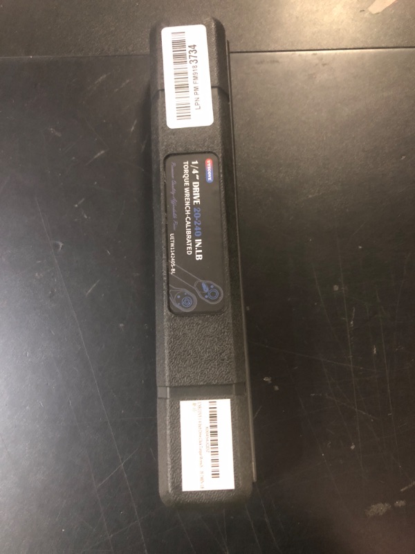 Photo 1 of UYECOVE 1/4-Inch Drive Click Torque Wrench, Dual-Direction Click Professional Torque Wrench 20-240IN.LB/27.12-325.44N.M, Dual Range Scales Graduated in IN.LB and N.M, Blue