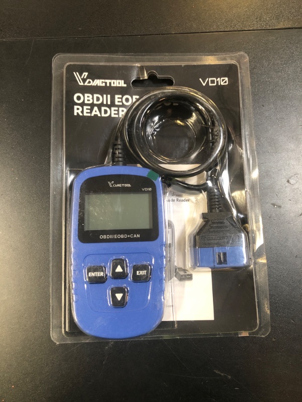 Photo 1 of VDIAGTOOL VD10 OBD2 Scanner Code Reader Car Diagnostic Tool Engine Fault Code Reader for Turn Off CEL with Freeze Frame/I/M Readiness for All OBDII Protocol Cars, OBD2 Scanner Diagnostic Tool