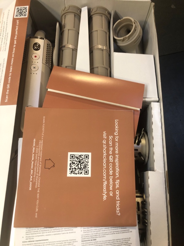 Photo 1 of Shark HD430 FlexStyle Air Styling & Drying System, Powerful Hair Dryer Brush & Multi-Styler with Auto-Wrap Curlers, Paddle Brush, Oval Brush, Concentrator Attachment, Stone