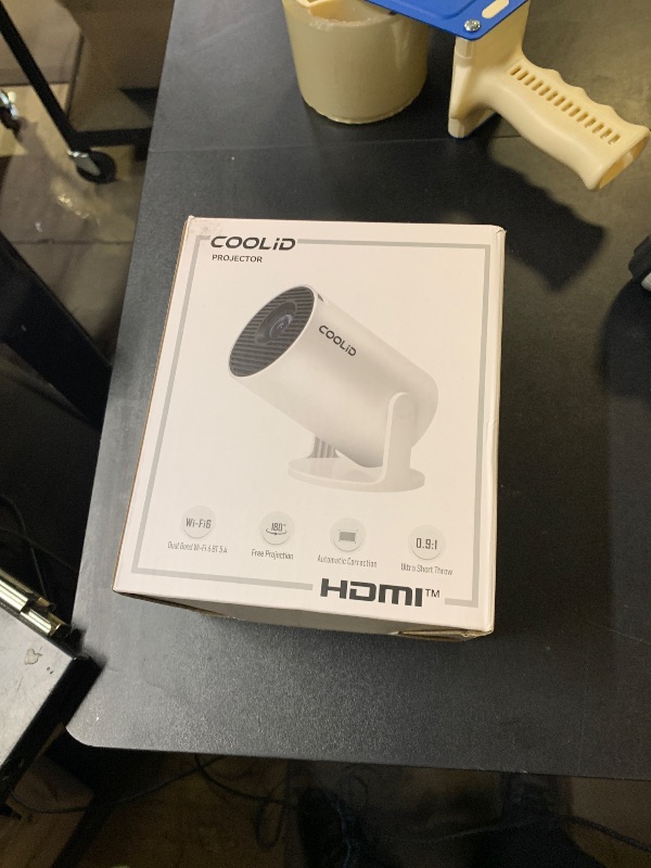 Photo 1 of [Built-in Apps & 2025 Upgraded] Mini Projector Support 4K 1080P Auto Keystone 270° Rotatable with WiFi 6 and Bluetooth 5.4, Projector Portable Compatibile with HDMI/TV Stick/Memory Stick/Laptop-Black