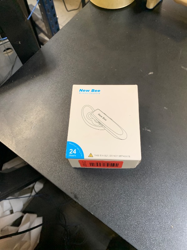 Photo 1 of [2 Pack] Bluetooth Earpiece Wireless Handsfree Headset V5.0 24 Hrs Driving with Mic 60 Days Standby Bluetooth Headset for iPhone Android Samsung Driver