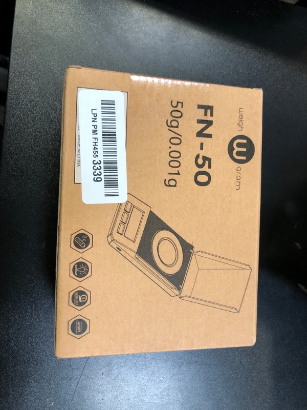 Photo 1 of Milligram Scale 50g/0.001g High Precision Mg Scale, Portable Jewelry Scale .001 Gram Accuracy, Powder Scale, Digital Miligram Scale for Powder Medicine with Tray/Tweezers/Calibration Weight