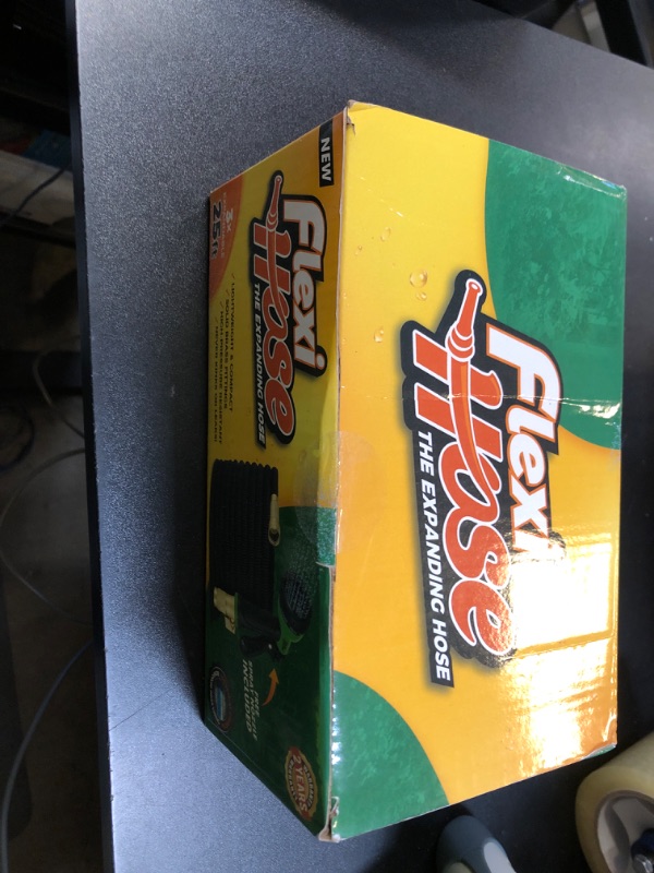 Photo 1 of Flexi Hose Expandable Garden Hose with 8 Function Nozzle, 25FT - Lightweight Retractable Garden Hose, Water Hose - No-Kink Flexibility, 3/4 Inch Solid Brass Fittings and Double Latex Core