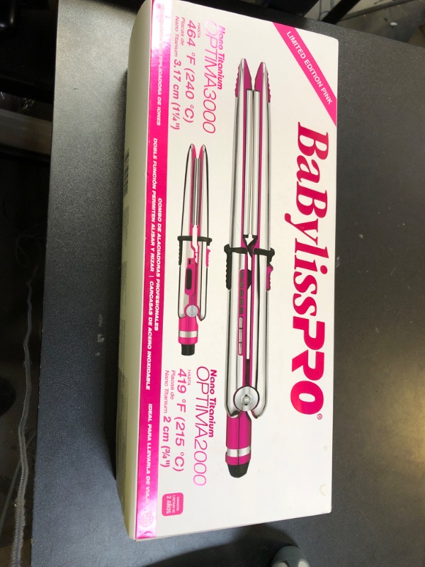 Photo 1 of BaBylissPRO 1" Ultra-Sleek Stainless Steel Styling Iron, Hair Straightener, Waver and Curling Tool in one