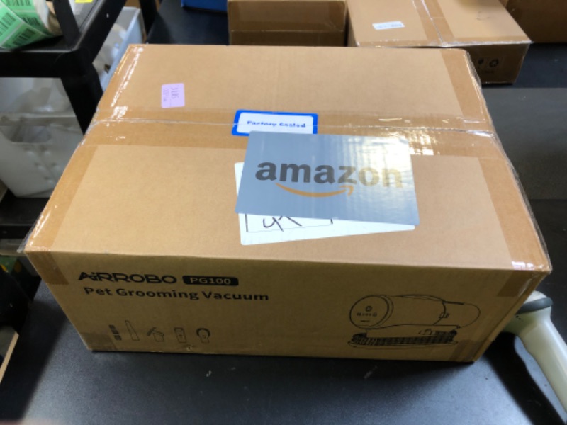 Photo 1 of AIRROBO Dog Grooming Vacuum Kit,12000Pa Strong Pet Vacuum for Shedding,Grooming Hai,Quiet,PG100,2L Large Capacity