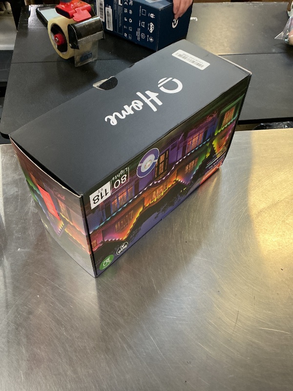 Photo 1 of Lumary Permanent Outdoor Lights Pro 105ft with 80LED RGBAICW Smart Eave Light for Chirstmas, Work with Alexa Google IP67 Waterproof, Color Changing & White, Multi Scene for Daily Accent Lighting Decor