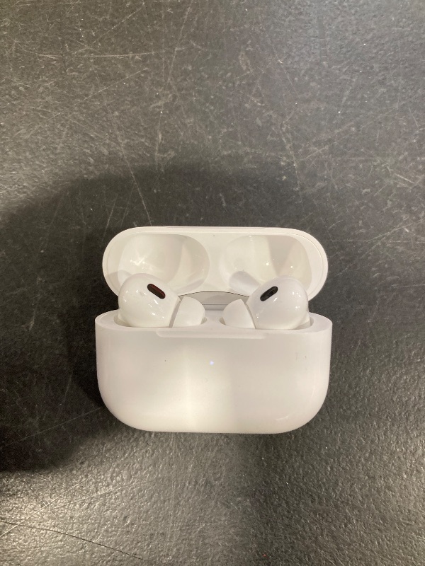 Photo 1 of Apple AirPods Pro (2nd Generation) Wireless Ear Buds with USB-C Charging, Up to 2X More Active Noise Cancelling Bluetooth Headphones, Transparency Mode, Adaptive Audio, Personalized Spatial Audio