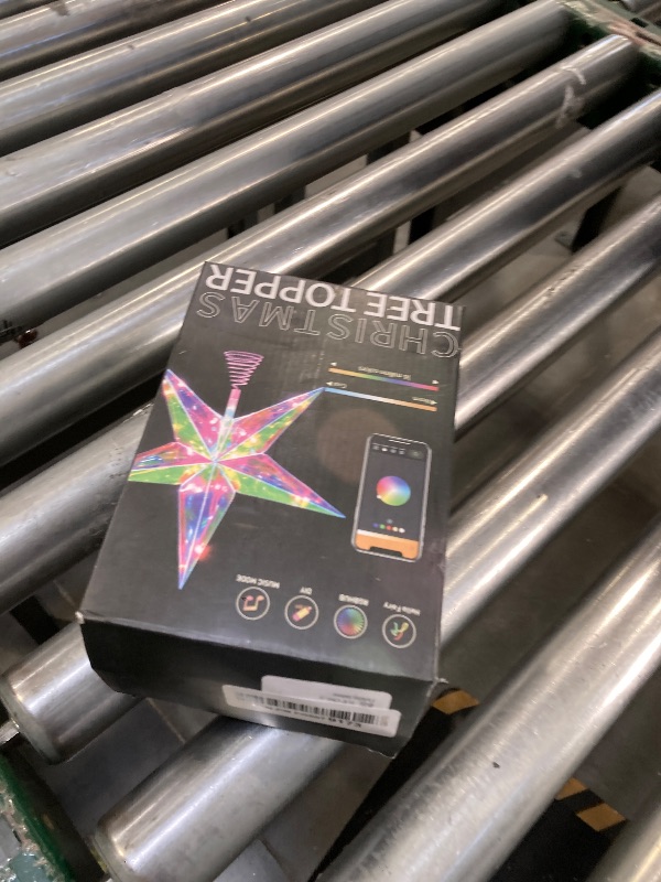 Photo 1 of 11.8" Christmas Tree Topper Star with APP & Remote Control, Color Changing Tree Topper Star Lighted with Music Sync, DIY Modes, Dimmable, Timer for Indoor Christmas Tree Decoration