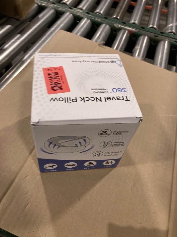 Photo 1 of Purroch Advanced Memory Foam Neck Travel Pillow, Neck Pillow Airplane with Eye Mask & Ear Plugs, Designed for The Comfort of Travel & Office, Travel Pillow for Plane, Car, Home, Work? Grey