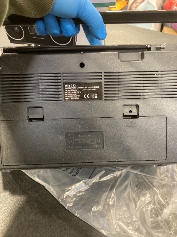 Photo 1 of * PLEASE SEE NOTE * Retro Classic 80s Style Portable Boombox with Cassette Player Recorder, AM/FM/SW1/SW2 Radio, Bluetooth, USB/Micro SD Slots, Headphone Jack, 24W Dual Full-Range High Bass Speakers