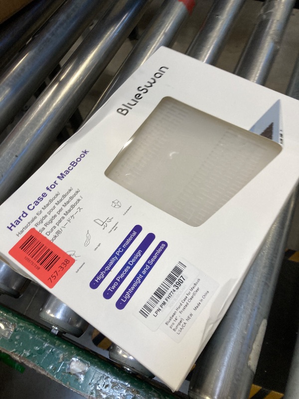 Photo 1 of BlueSwan Anti-Cracking Hard Shell Case Compatible with MacBook Pro 14-inch M5 2026 2025-2021 Release M4 M3 M2 M1 Pro/Max Chip, Anti-Fingerprint Soft TPU Bumper, Frosted White