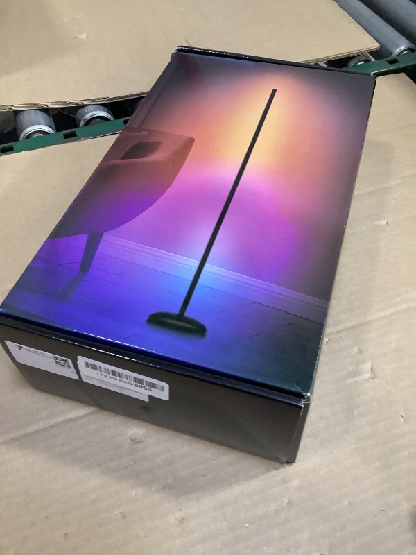 Photo 1 of Vexinat Corner Floor Lamp, Smart RGB LED Corner Lamp with App & Remote, Modern Floor Lamp with 16 Million Colors, Music Sync, Scene Modes, Color Changing Standing Lamps for Living Room, Bedroom