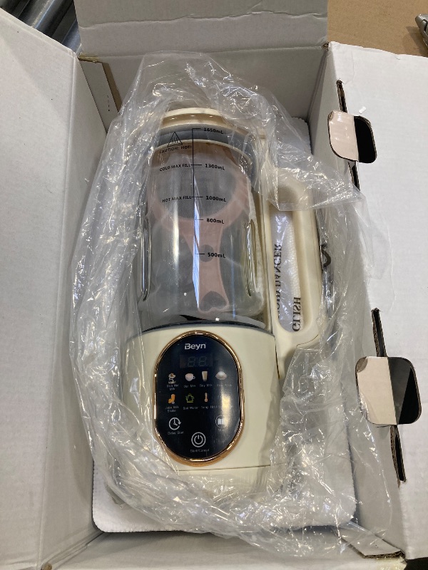 Photo 1 of Beyn 10-in-1 Automatic Nut Milk Maker Machine, 60oz Large Capacity with ?? ???????? Blades & Self-Cleaning. for Homemade Almond, Soy, Oat Milk, Milkshake - Delay Start & Keep Warm Functions
