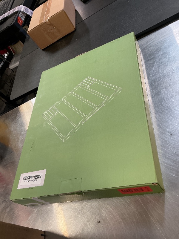 Photo 1 of Purawood Kitchen Drawer Organizer with Knife Blocks - Utensil Drawer Organizer for Kitchen, Cutlery Tray & Silverware Organizer, 3-5 Slots - Bamboo Organizer for Utensils & Flatware (Natural)