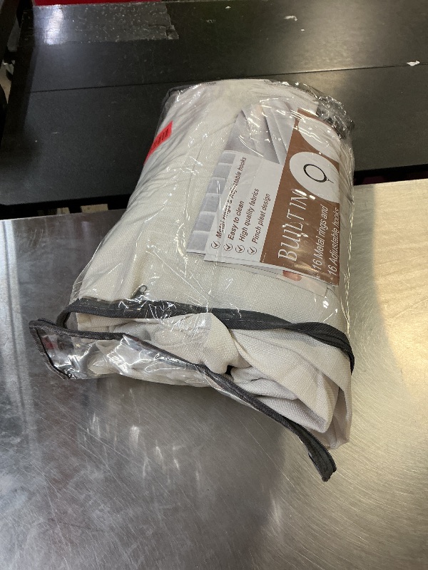 Photo 1 of 100% Blackout Linen 96 Inch Curtains 2 Panel Set for Bedroom, Modern Pinch Pleated Natural Linen Off Beige White Insulated Heavy Curtain 40 x 96 Inches Length Sliding Glass Door Room Darkening Drapes