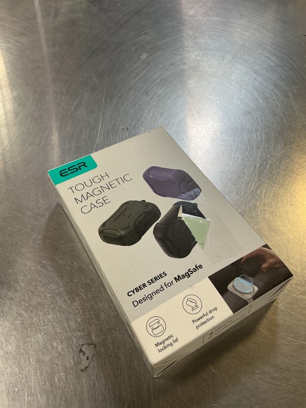 Photo 1 of ESR for AirPods Pro 3 Case (2025), Compatible with Airpods Pro 3rd Generation Case (USB-C Cable), Magnetic Lid, MagSafe Ready, Powerful Drop Protection, Cyber Series, Purple