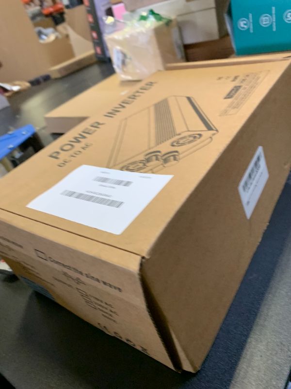 Photo 1 of 1500W Pure Sine Wave Inverter, 12V/24V Auto-Detect, 50Hz/60Hz Switchable, LCD Display, Type-C Fast Charging, Silent Design, Overload & Overheat Protection for RV, Home