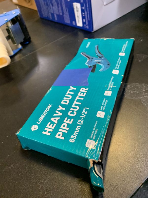 Photo 1 of Libraton PVC Pipe Cutter, Up to 2-1/2", Ratchet Pipe Cutter Heavy-Duty, Pex Cutting Tool for Cutting PEX, PVC, PPR Plastic Hoses and Plumbing Pipe