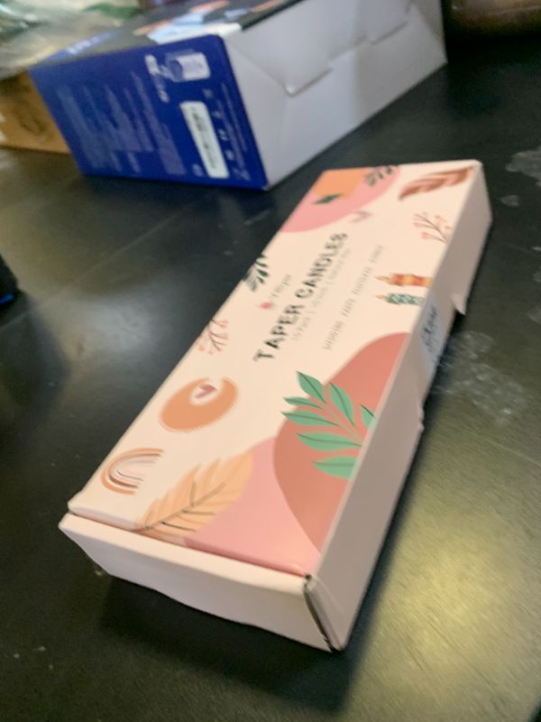 Photo 1 of 10 Inch Grayish-Brown Taper Candles for Home Decoration, 10 Pack Unscented Candlesticks for Dinner Wedding Party, Smokeless and Dripless Candle Sticks