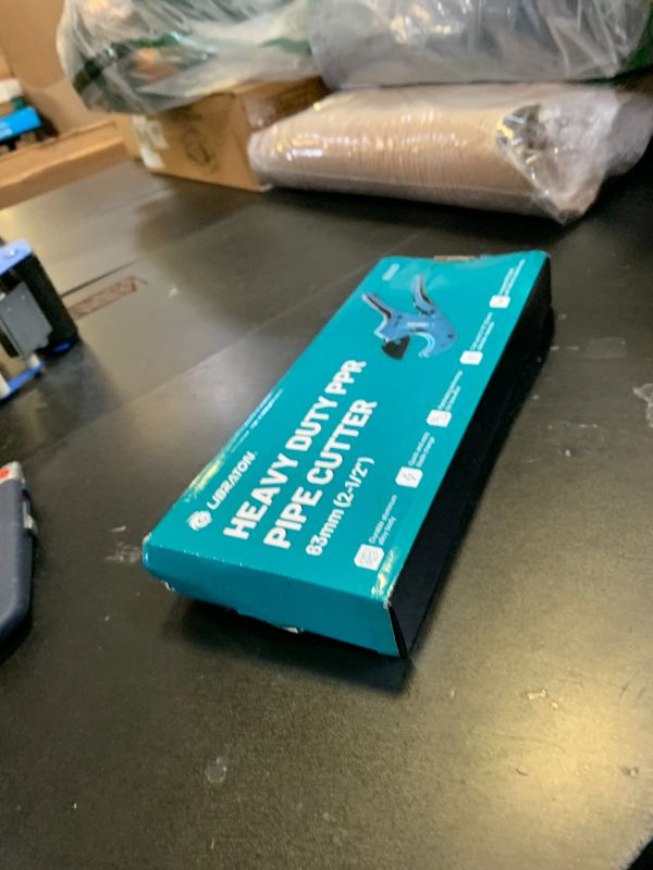 Photo 1 of Libraton PVC Pipe Cutter, Up to 2-1/2", Ratchet Pipe Cutter Heavy-Duty, Pex Cutting Tool for Cutting PEX, PVC, PPR Plastic Hoses and Plumbing Pipe