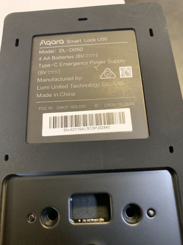 Photo 1 of Aqara Smart Lock U50, Keyless Entry Door Lock with Apple Home Key, Bluetooth Deadbolt Lock, App Remote Control, Supports Apple HomeKit, Matter, Google Home, Alexa, IFTTT, Black