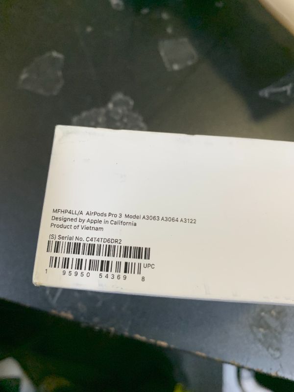 Photo 1 of Apple AirPods Pro 3 Wireless Earbuds, Active Noise Cancellation, Live Translation, Heart Rate Sensing, Hearing Aid Feature, Bluetooth Headphones, Spatial Audio, High-Fidelity Sound, USB-C Charging