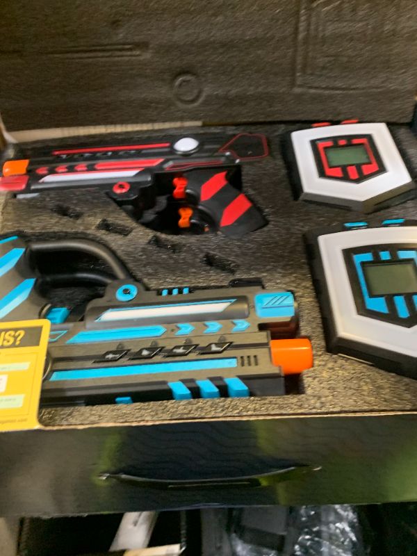 Photo 1 of Squad Hero Rechargeable Laser Tag 360° Sensors + LCDs - Set of 4 - Easter Gift Ideas for Kids Teens and Adults Boys & Girls Family Fun - Cool Teenage Lazer Group Activity, Teen Gifts Ages 8+ Year Old