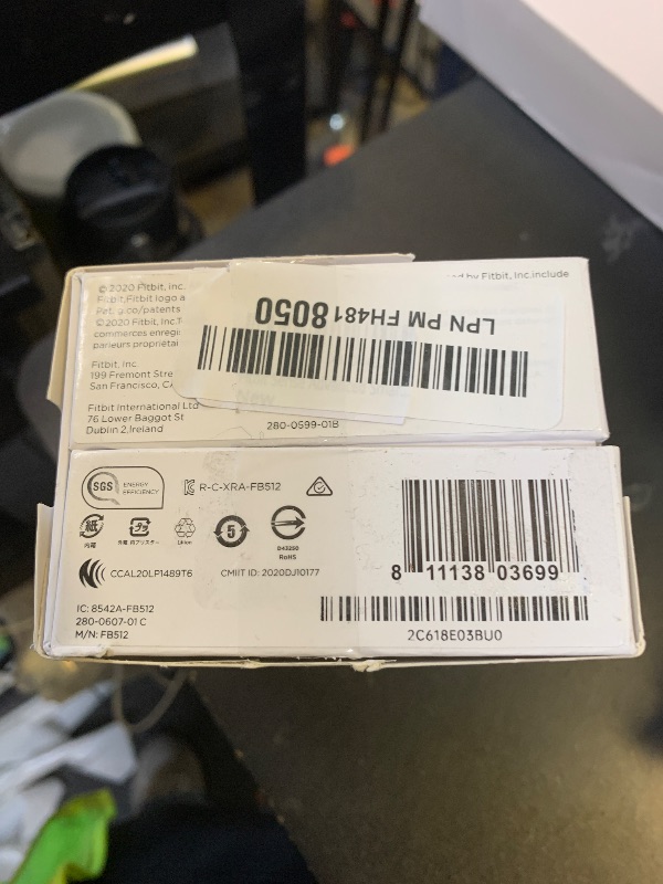 Photo 1 of Fitbit Sense Advanced Smartwatch with Tools for Heart Health, Stress Management & Skin Temperature Trends, White/Gold, One Size (S & L Bands Included)