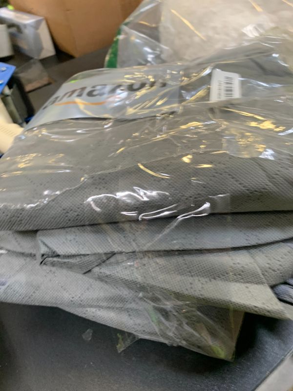 Photo 1 of 105L Extra Large Storage Bags for Blankets, King Comforters, Bedding, Clothes, Pillows, Sheets - Closet Organizers and Storage with 4 Handles & Clear Window, Foldable & Breathable (Grey, 4pack)