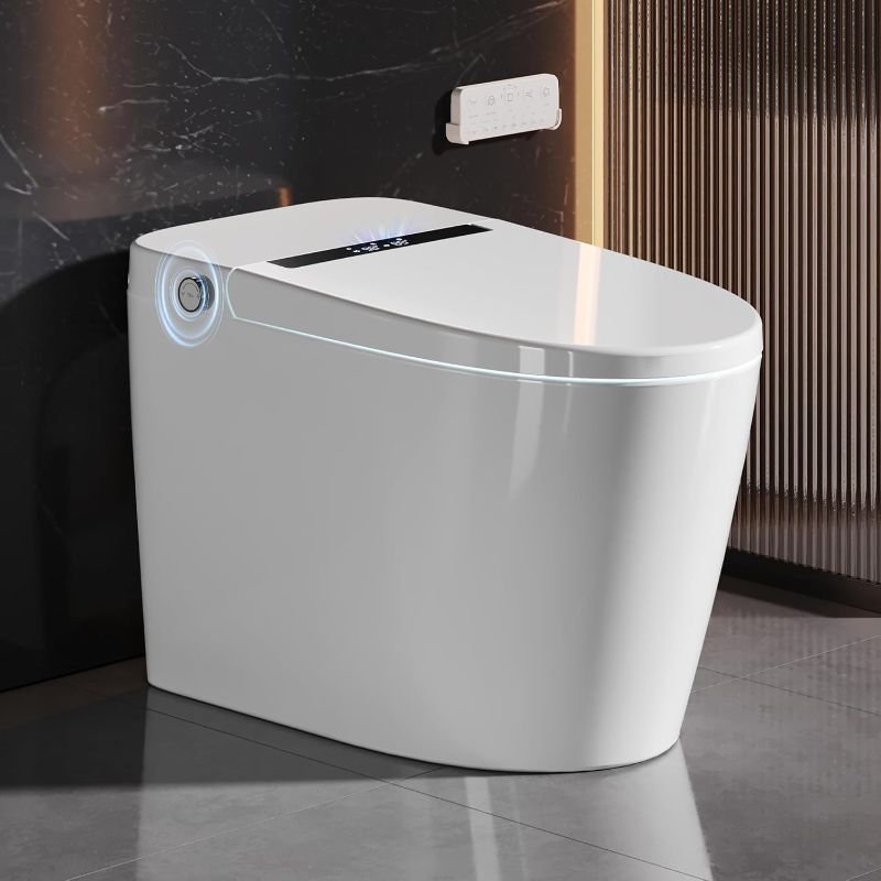 Photo 1 of ***NEVER USED BUT DIRTY ON OUTSIDE FROM PREVIOUS HANDLING****DeerValley Smart Toilet with Bidet Built in - Powerful Auto Flush, Auto Open/Close Lid, Heated Seat & Instant Warm Water Bidet, LED Display, Deodorization, 12" Rough-In, DV-1S0159-V3***NEVER USE