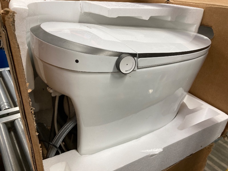 Photo 1 of ***NEVER USED BUT DIRTY ON OUTSIDE FROM PREVIOUS HANDLING****DeerValley Smart Toilet with Bidet Built in - Powerful Auto Flush, Auto Open/Close Lid, Heated Seat & Instant Warm Water Bidet, LED Display, Deodorization, 12" Rough-In, DV-1S0159-V3***NEVER USE