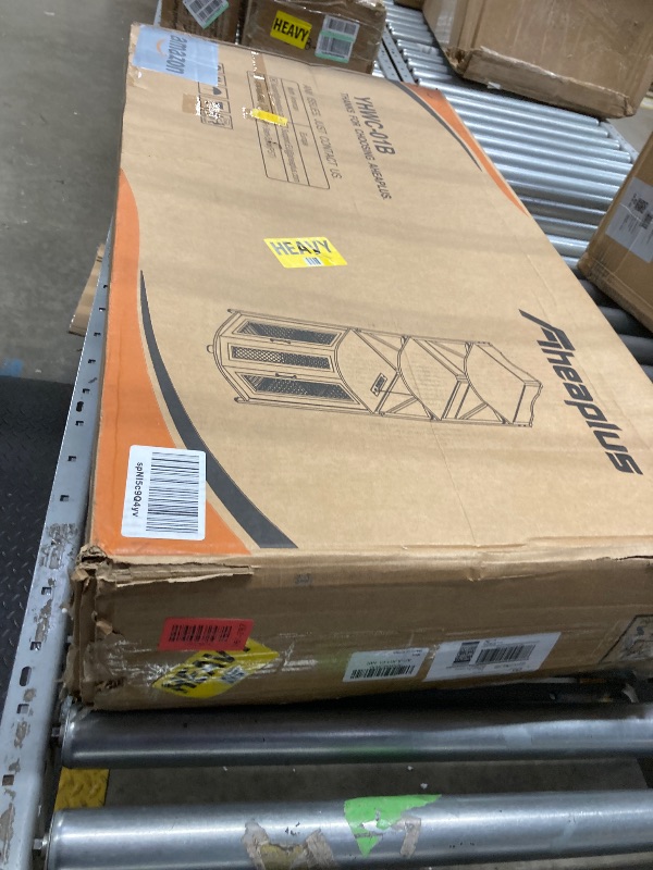 Photo 1 of ***MISSING PARTS***Aheaplus Corner Bar Cabinet with Power Outlet, Industrial Wine Cabinet with LED Strip and Glass Holder, 5-Tiers Liquor Cabinets Bar Unit for Home, Corner Display Cabinets for Small Space, Black