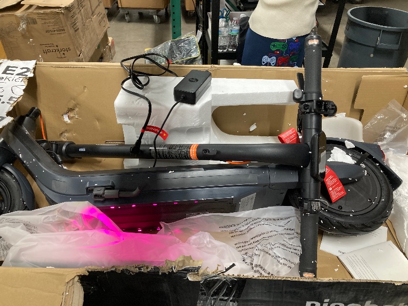 Photo 1 of ***PARTS ONLY/DAMAGED WIRES***Segway Ninebot E2 Pro Electric Kick Scooter, 15.5 mph Max Speed, 24.9-Mile Range, Power by 350W Motor, Cruise Mode, UL-2272 Certified