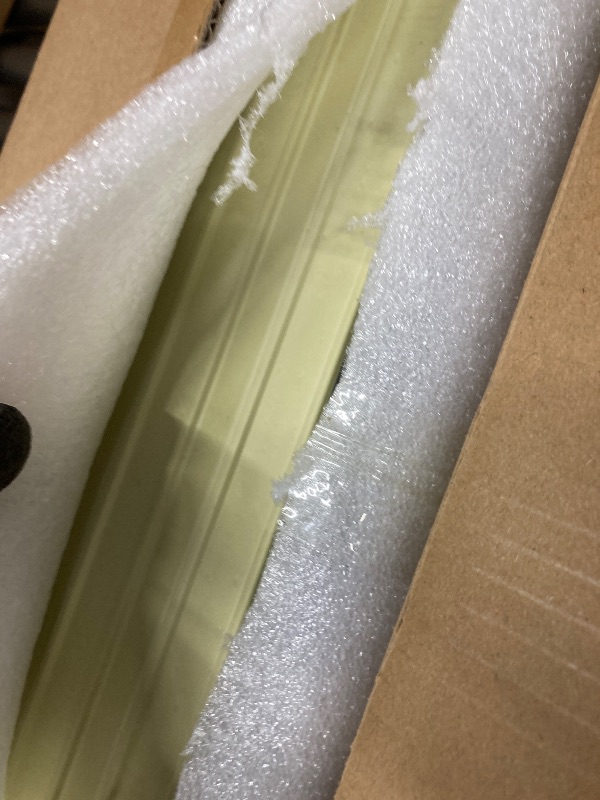 Photo 1 of VESLARA 8-Pack WPC Wall Panels 108’’ x 6.1’’ 3D Slat Wall Panel Acoustic Wall Paneling for Interior Wall Decor TV Background Kitchen Bedroom Black