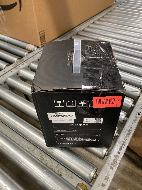 Photo 1 of [Electric Focus] GROVIEW Mini Projector Bluetooth, Fully Sealed Portable Projector, 75% Zoom & Low Noise, Movie Projector for Phone/Laptop/Stick/HDMI/USB-Gray