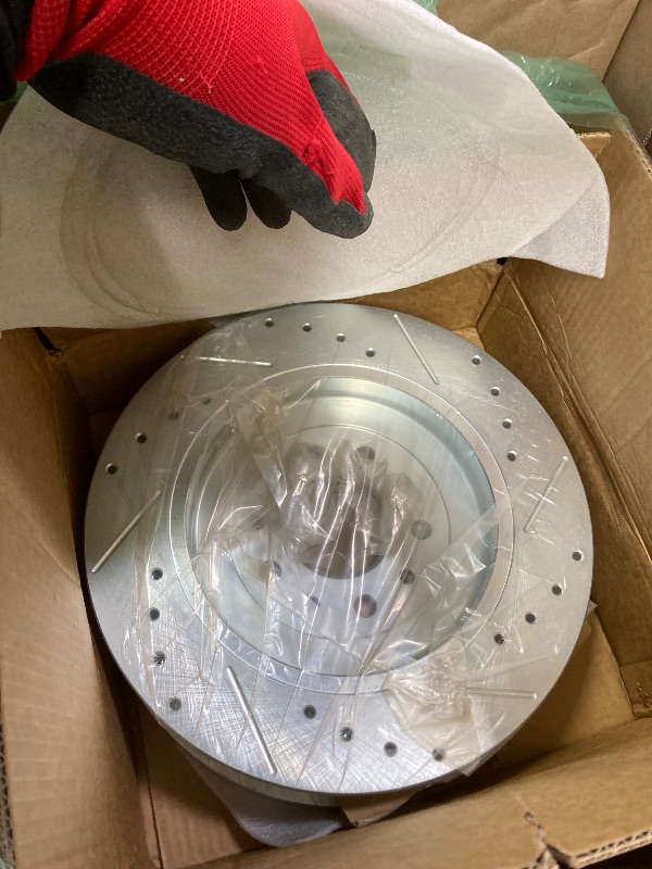 Photo 1 of Power Stop Front and Rear Brake Kit For 2011 2012 2013 2014 2015 2016 2017 2018 2019 Ford Explorer - Truck & Tow Carbon Fiber Ceramic Brake Pads & Drilled and Slotted Rotors Replacement, K5584-36