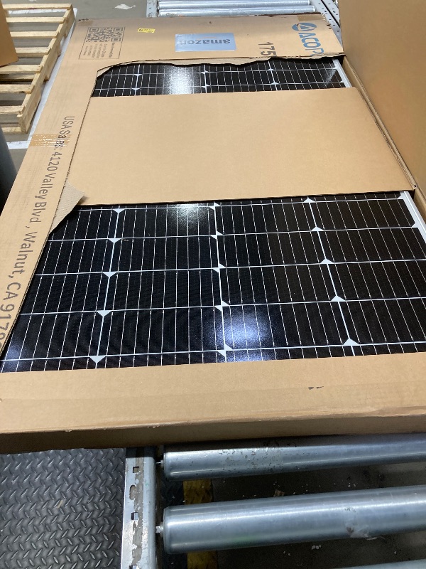 Photo 1 of ACOPOWER Solar Panel 175Watt 12 Volt,Monocrystalline High-Efficiency 175 Watt PV Module Power Charger for RV Caravan Marine Camper Rooftop Farm Battery and Other Off-Grid Applications