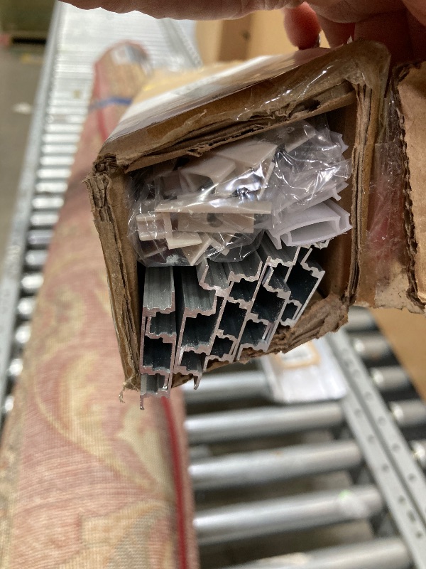 Photo 1 of 10-Pack 6.6ft/2Meter Silver Recessed LED Aluminum Channel for LED Strip Lights Diffuser Channel with Milky Cover End Caps and Mounting Clips, Flush Mounted LED Track for Ceiling Under Cabinet Closet.