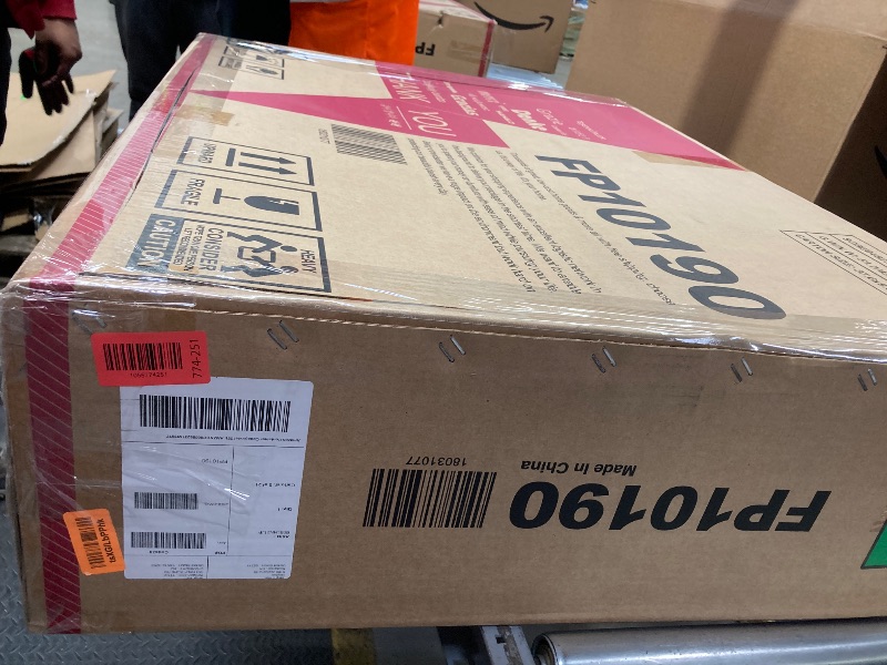 Photo 1 of COSTWAY 34-Inch Electric Fireplace, Wall-Mounted and Recessed Fireplace Heater with 4 Flame and Log Colors, 5-Level Flame Speed and Brightness, Remote Control, 8H Timer, Overheat Protection, 1500W