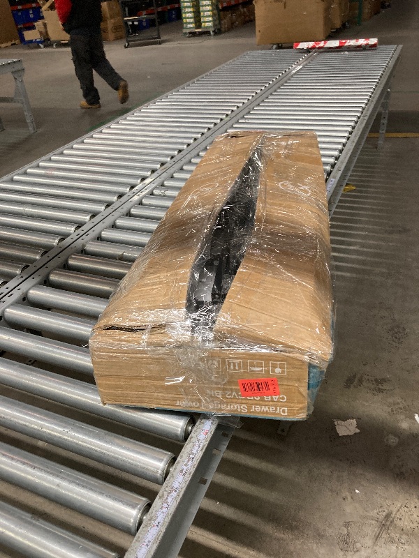 Photo 1 of
**It's used, it's missing a part, and it's unknown if it works 100%.****WLIVE 9 Drawer Dresser, Fabric Storage Tower for Bedroom, Hallway, Closet, Tall Chest Organizer Unit for Bedroom with Fabric Bins, Steel Frame, Wood Top