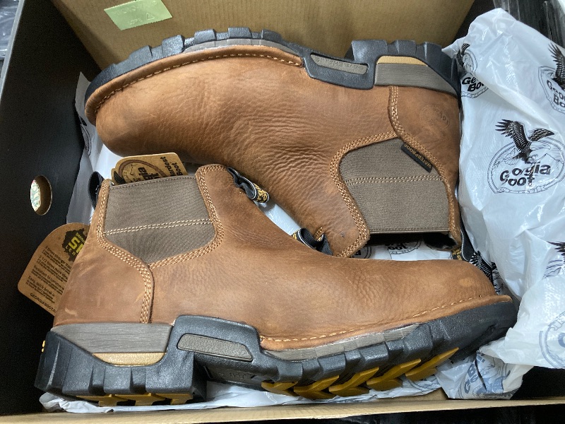 Photo 2 of Georgia Boot Eagle One Waterproof Chelsea Work Boot, Brown, Size 11.5(W)