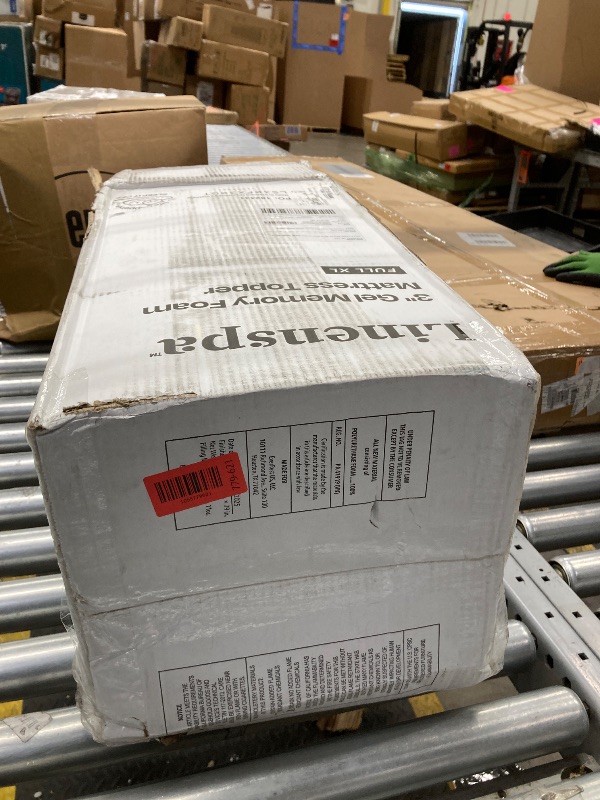 Photo 1 of LINENSPA Memory Foam Mattress Topper - 3 Inch Gel Infused Memory Foam - Plush Feel - Cooling and Pressure Relieving - CertiPUR Certified - Dorm Room Essentials - Full XL Size