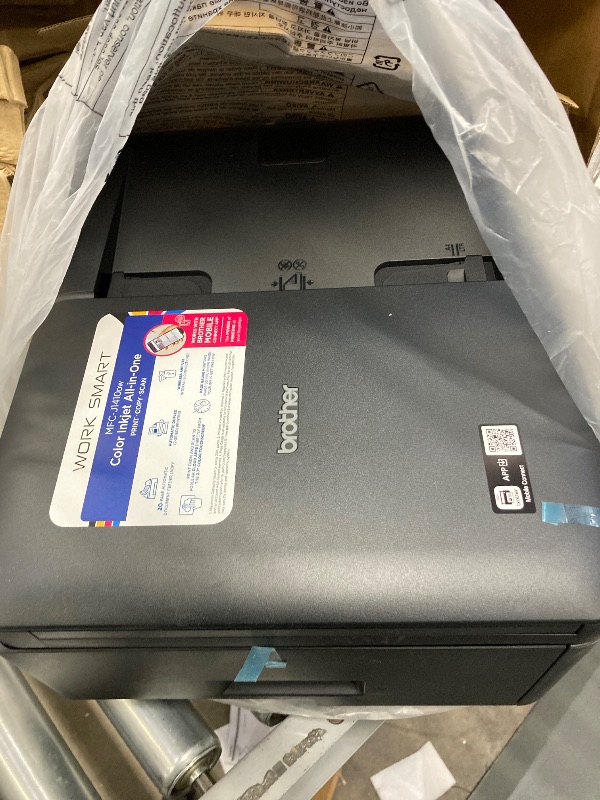 Photo 1 of ***PARTS ONLY***Brother Work Smart 1410 Wireless Color Inkjet All-in-One Printer with 2.7” Color Touchscreen and Automatic Duplex Printing | Includes Refresh Subscription Trial(1) (MFC-J1410DW)