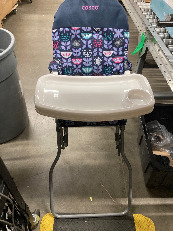 Photo 1 of Cosco Kids Highchair for Baby, Simple Foldable High Chair, Convenient, Lightweight, and Compact Design, Black Arrows