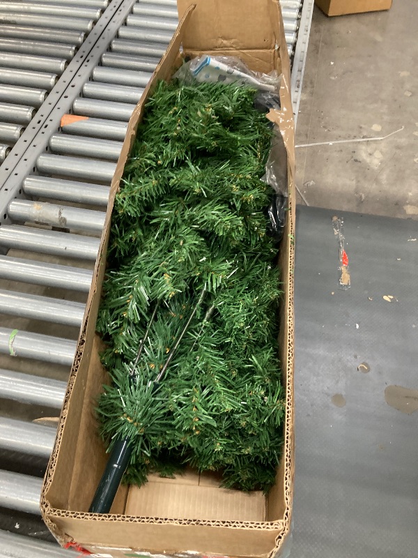 Photo 1 of ****reference***Best Choice Products Artificial Christmas Tree, 6ft Premium Unlit Hinged Design, Dense Branches Realistic Holiday Décor? w/Easy Assembly, Base