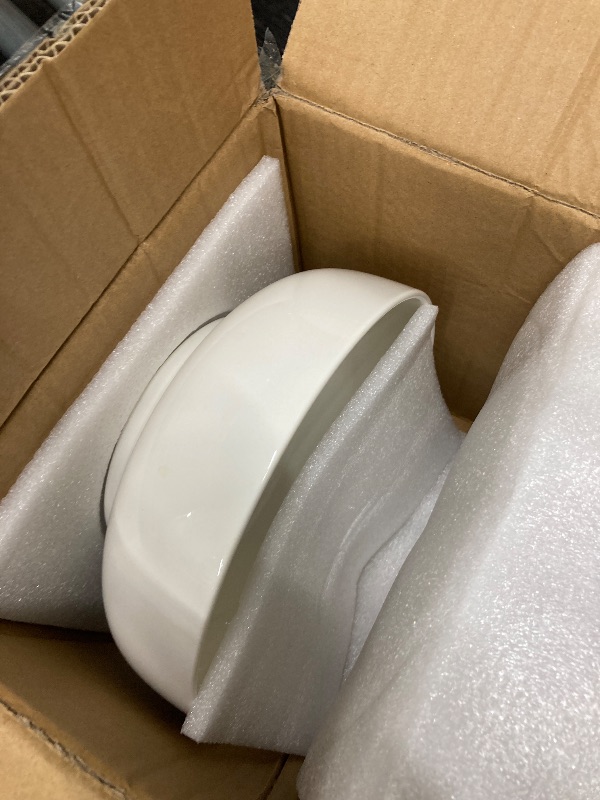 View 2 of ***only one****DOWAN Serving Bowls, 9.5" Large Salad Bowls for Entertaining, Side Dishes, Pho, Pasta, Centerpiece Bowls for Dinner Parties, Kitchen Decor, Microwave & Dishwasher Safe, White