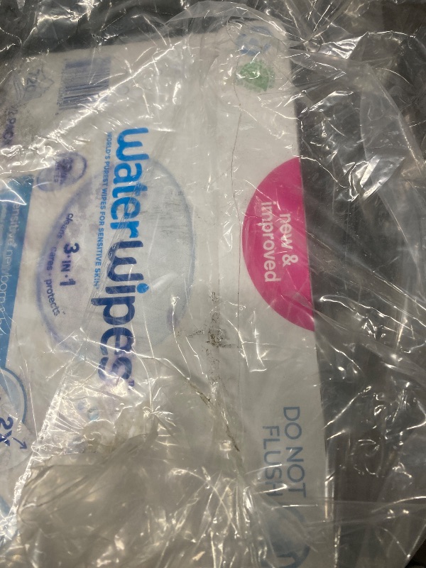 Photo 1 of **used***WaterWipes Sensitive+ Newborn & Baby Wipes, 3-In-1 Cleans, Cares, Protects, Water, Unscented & Hypoallergeni