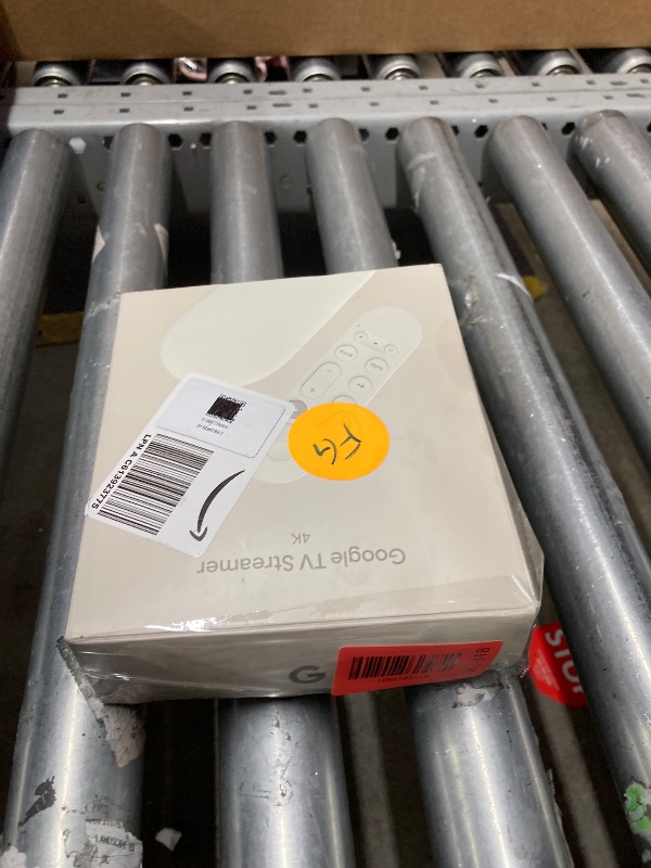 Photo 1 of **used missing parts **Google TV Streamer 4K - Fast Streaming Entertainment on Your TV with Voice Search Remote - Watch Movies, Shows, Live TV, and Netflix in 4K HDR - Smart Home Control - 32 GB of Storage - Porcelain